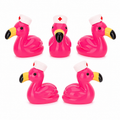 Set of 5, Flamingo Nurse Themed Mini Resin Ducks, Magnetic or Non-Magnetic, Optional Personalized Duck Hiding Tags