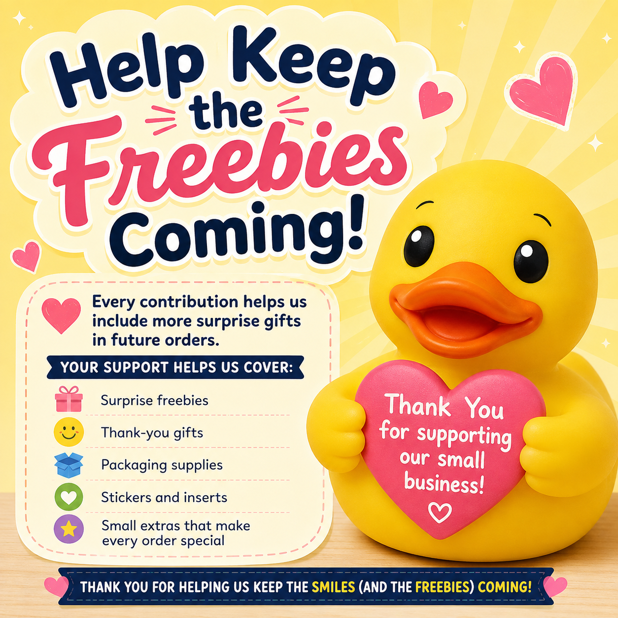 Help Keep the Freebies Coming!