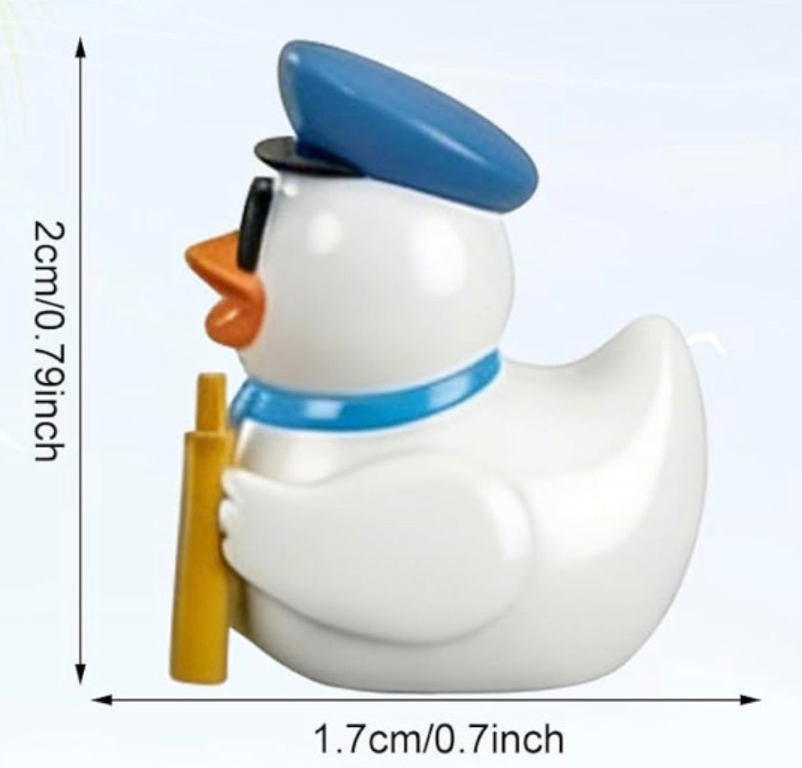 Set of 6, Blue Nautical Sailor Themed Mini Resin Ducks, Magnetic or Non-Magnetic, Optional Personalized Duck Hiding Tags