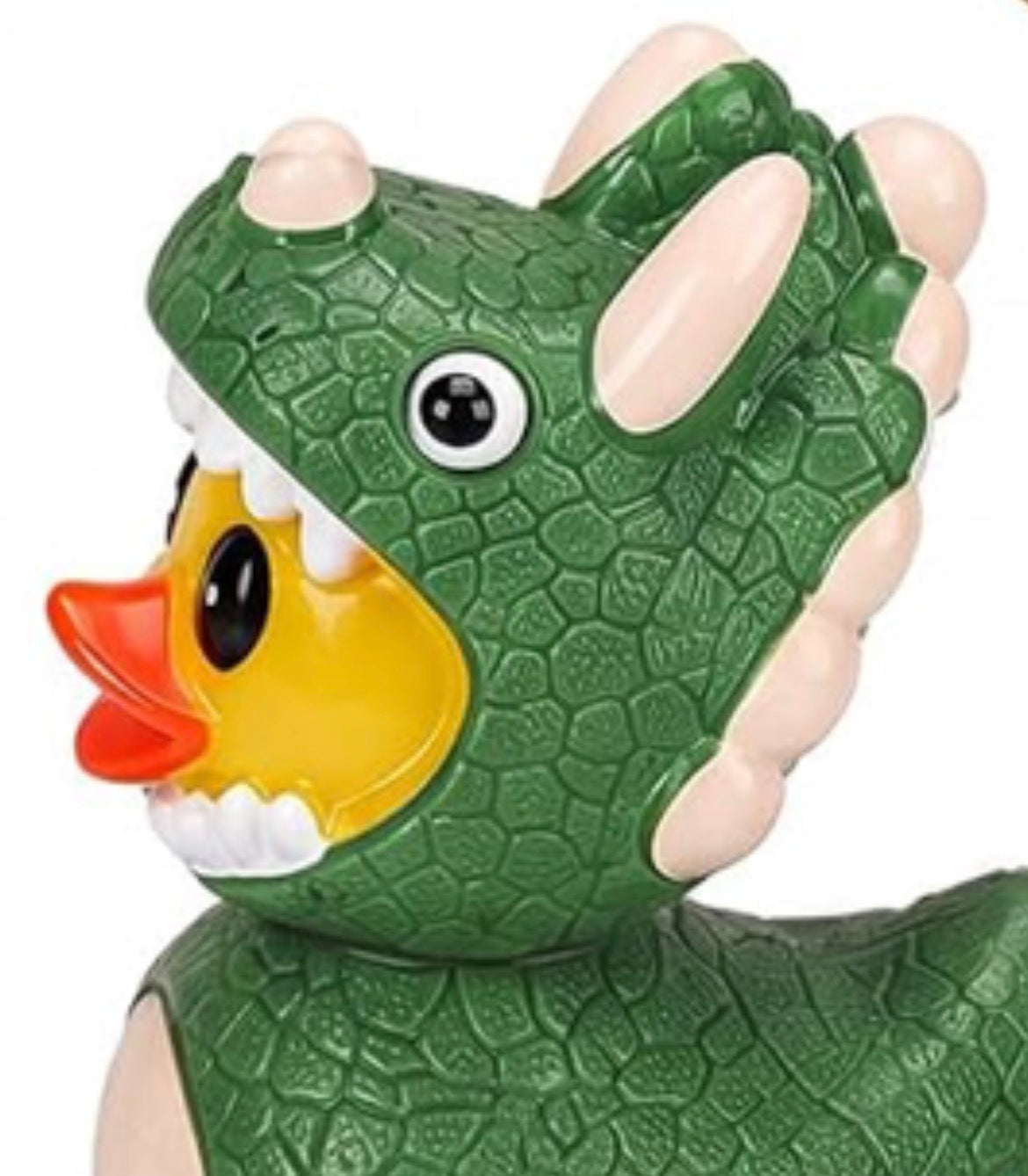 A0-Set of 6, Dinosaur Costume Themed Mini Resin Ducks, Magnetic or Non-Magnetic, Optional Personalized Duck Hiding Tags