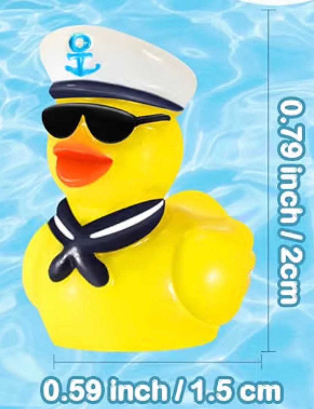 Sailor Duck Magnet Set of 4, Handmade Mini Cruise Duck Magnets, Nautical Duck Gift, Cruise Lover Gift