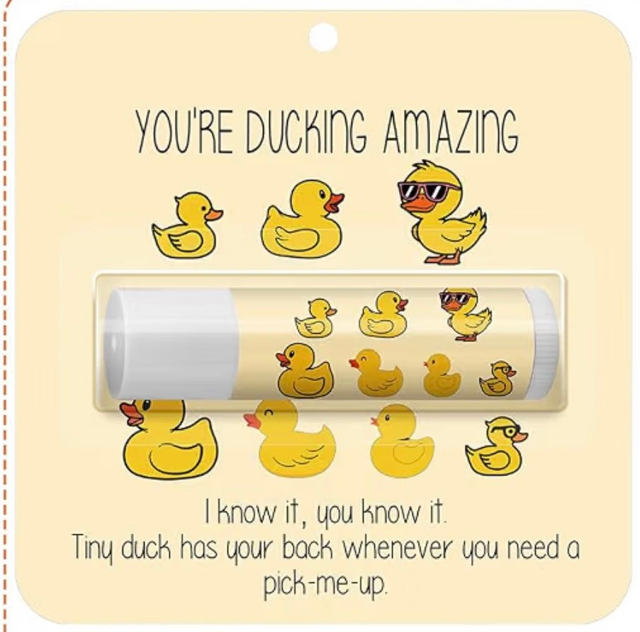 Limited Edition Ducking Awesome Duck Gift Kit, Yellow Rubber Duck Accessories & Jewelry Set