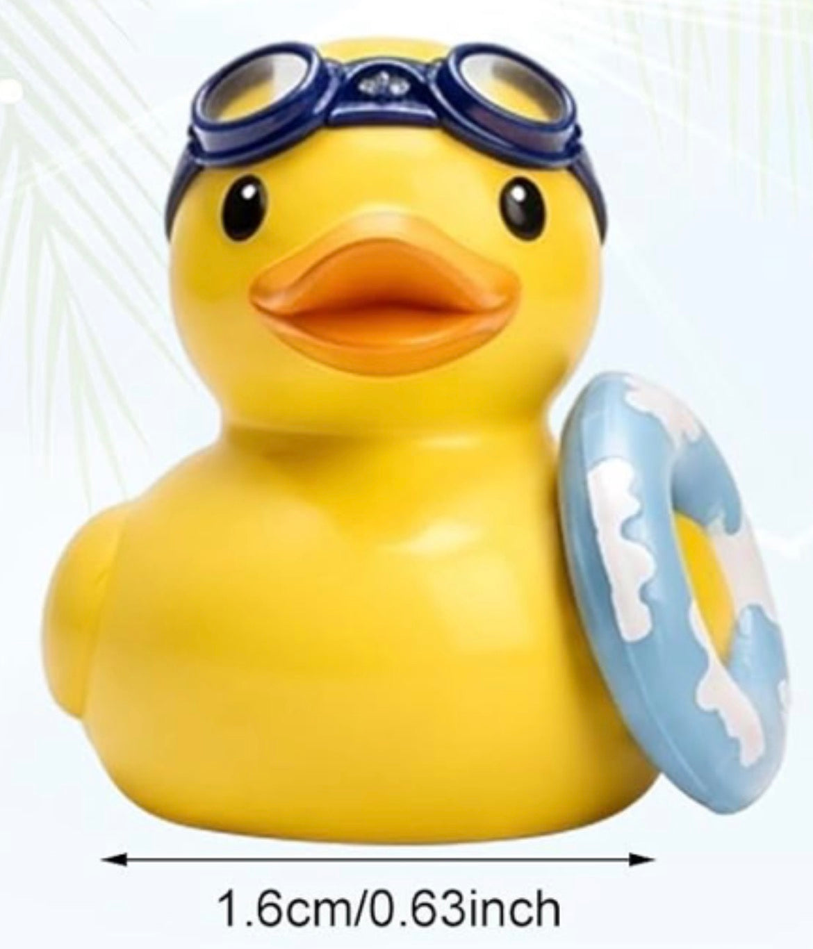 Set of 6, Swimming and Beach Themed Mini Resin Ducks, Magnetic or Non-Magnetic, Optional Personalized Duck Hiding Tags