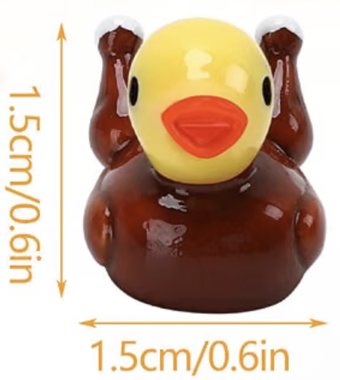Set of 5, Cooked Thanksgiving Turkey Themed Mini Resin Ducks, Magnetic or Non-Magnetic, Optional Personalized Duck Hiding Tags