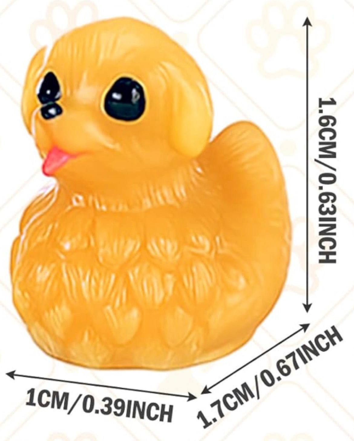 Set of 5, Golden Retriever Dog Themed Mini Resin Ducks, Magnetic or Non-Magnetic, Optional Personalized Duck Hiding Tags