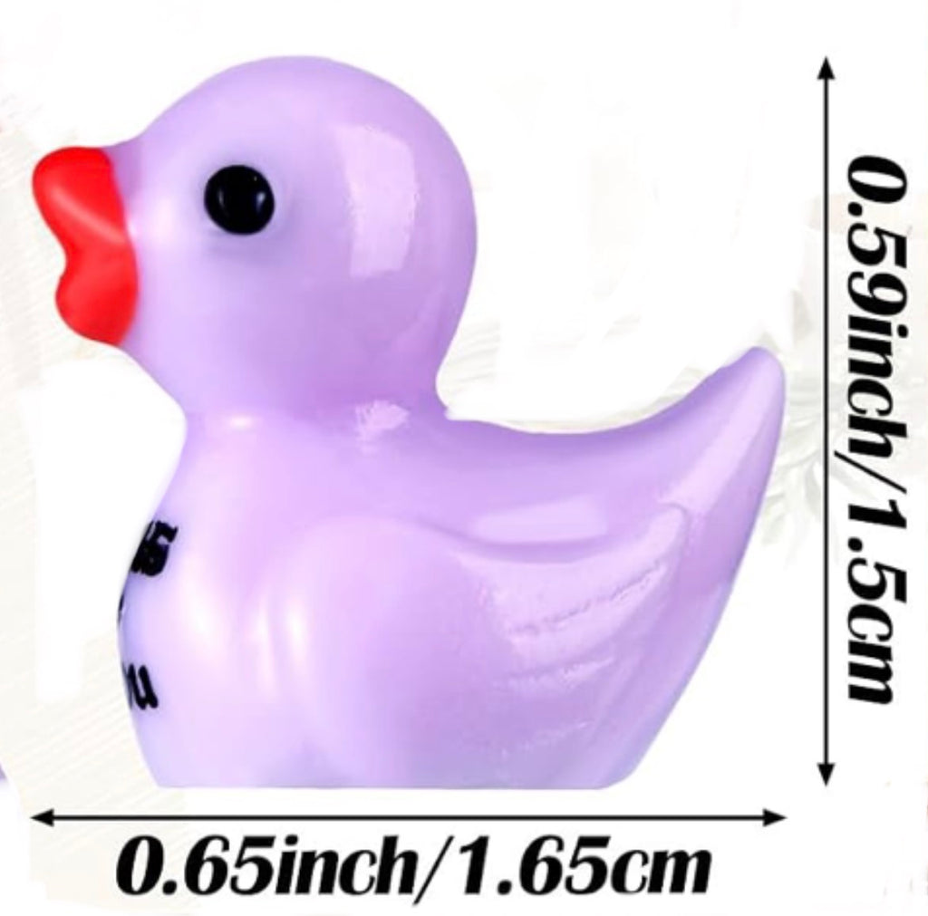 Set of 5, Religious “Jesus Loves You” Themed Mini Resin Ducks, Magnetic or Non-Magnetic, Optional Personalized Duck Hiding Tags