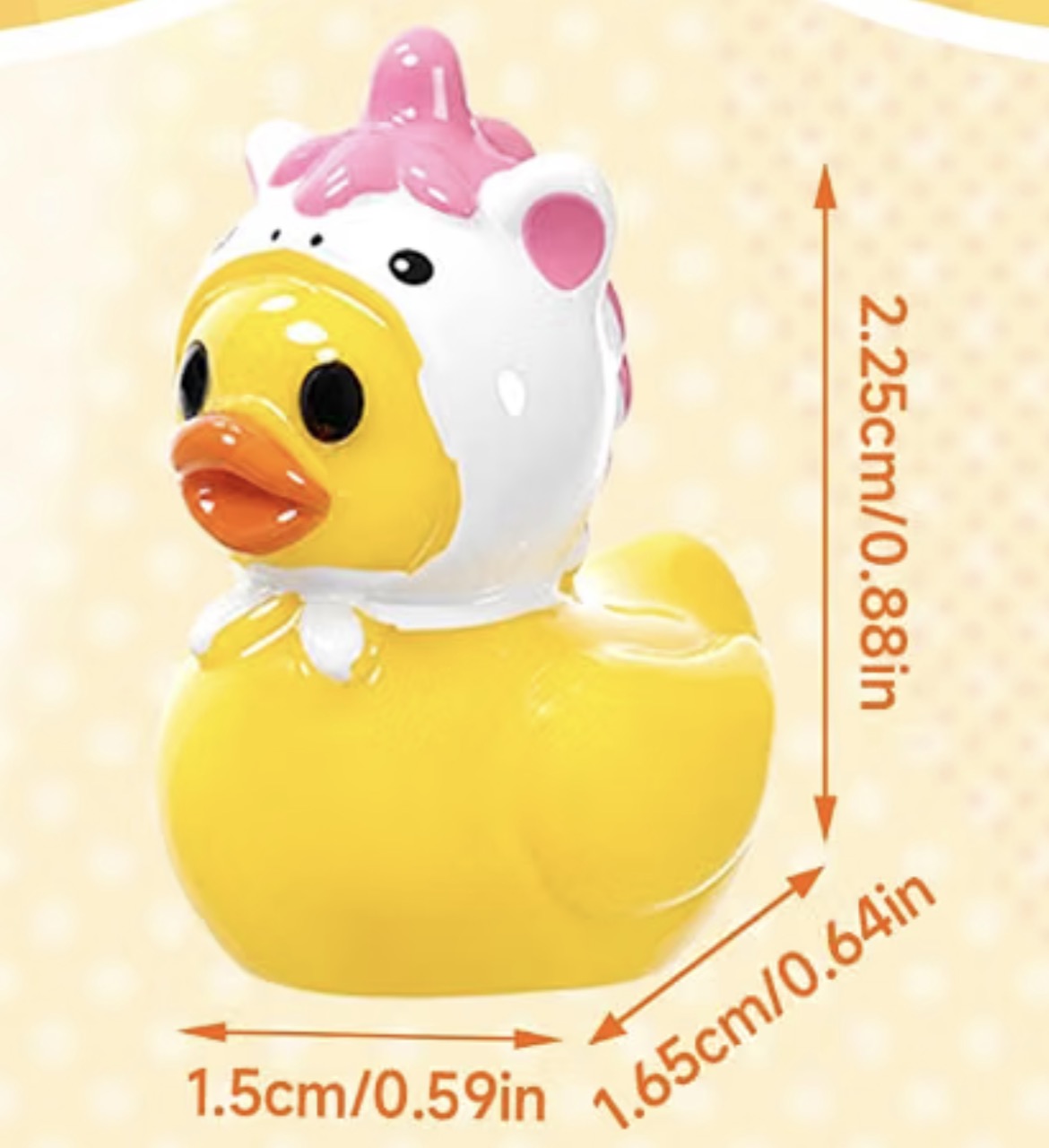 Set of 5, Unicorn Hat Themed Mini Resin Ducks, Magnetic or Non-Magnetic, Optional Personalized Duck Hiding Tags