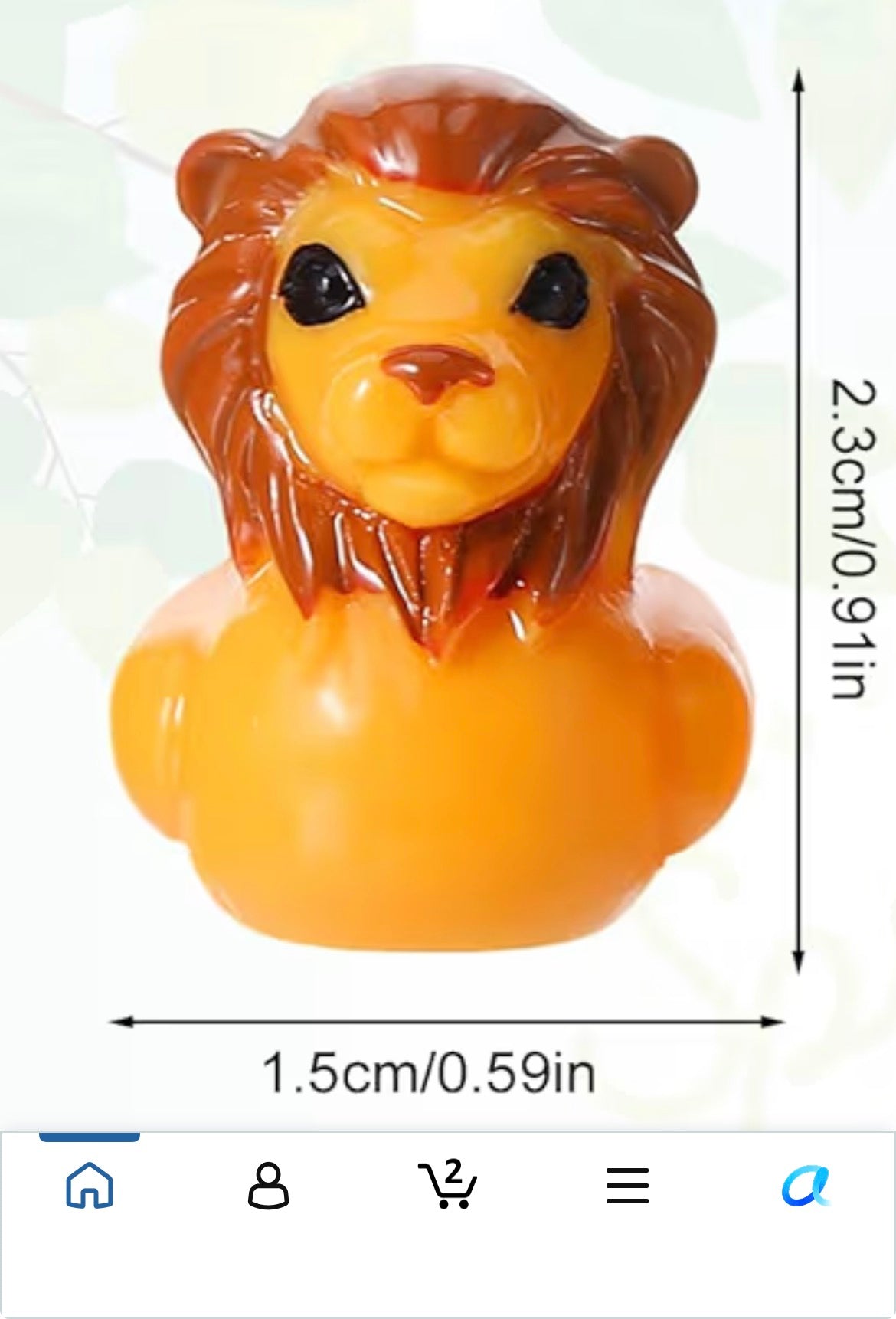 Set of 6, Lion Themed Mini Resin Ducks, Magnetic or Non-Magnetic, Optional Personalized Duck Hiding Tags