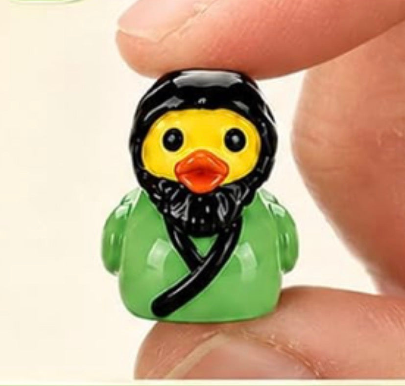 Set of 12, Nativity Christmas Themed Mini Resin Ducks, Magnetic or Non-Magnetic, Optional Personalized Duck Hiding Tags