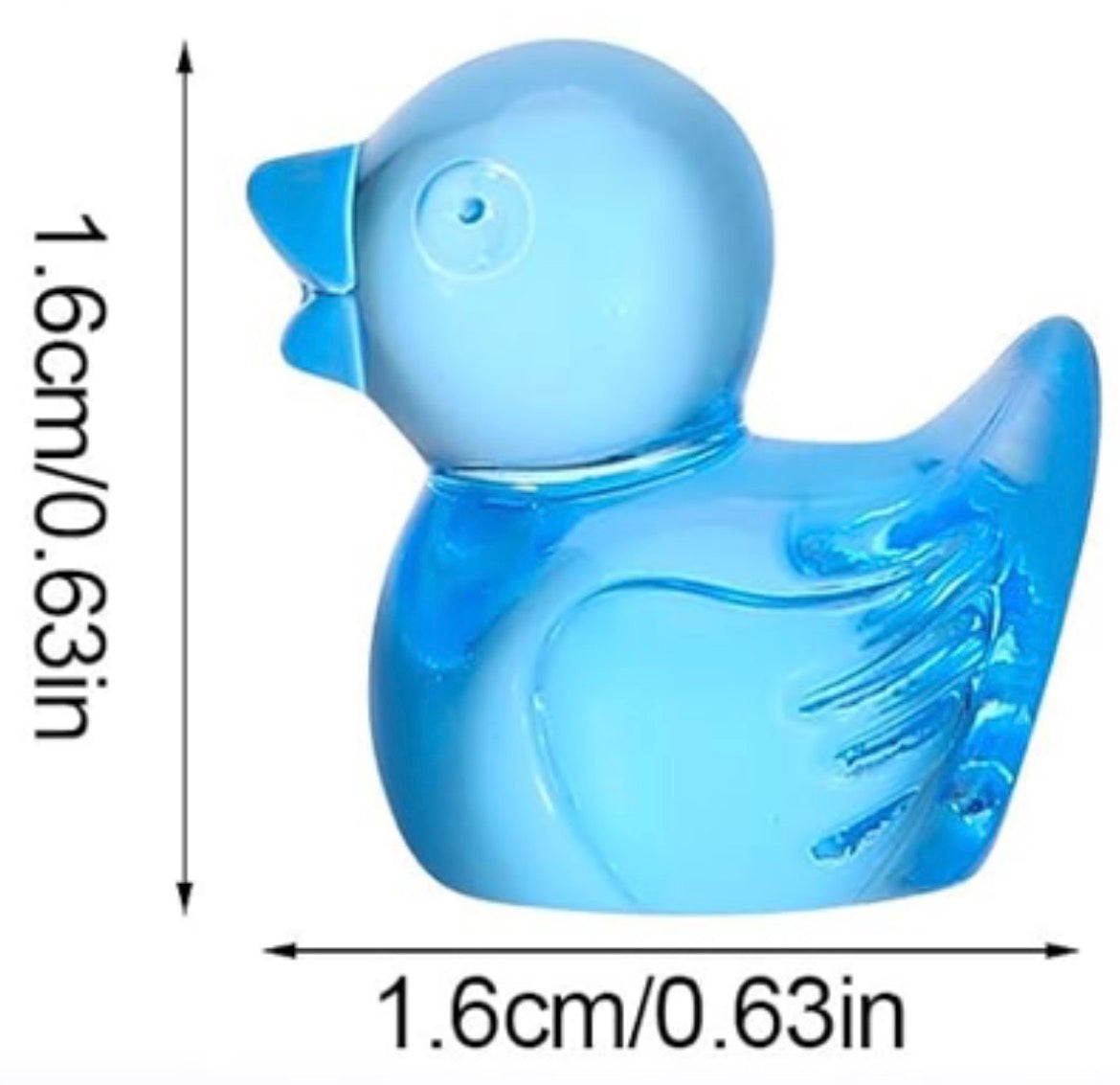 Set of 10, Jewel Themed Mini Resin Ducks, Magnetic or Non-Magnetic, Optional Personalized Duck Hiding Tags