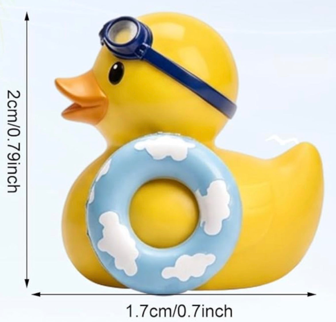 Set of 6, Swimming and Beach Themed Mini Resin Ducks, Magnetic or Non-Magnetic, Optional Personalized Duck Hiding Tags