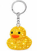 Handmade Bling Rubber Duck Keychain – Rhinestone Duck Bag Charm – Choose Your Color or Set of 6 – Sparkly Duck Lover Gift