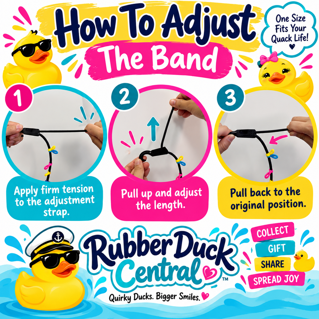 Handmade Paracord Rubber Duck Holder for Vehicle – Adjustable Duck Display Cord with Colorful Elastic Loops – Car Duck Accessories
