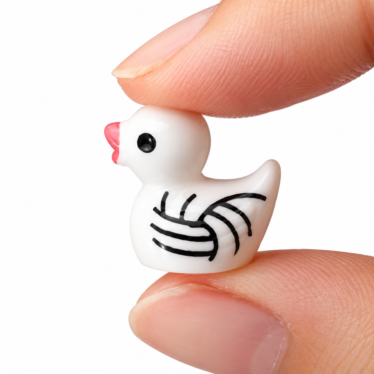 Set of 6, White Volleyball Themed Mini Resin Ducks, Magnetic or Non-Magnetic, Optional Personalized Duck Hiding Tags