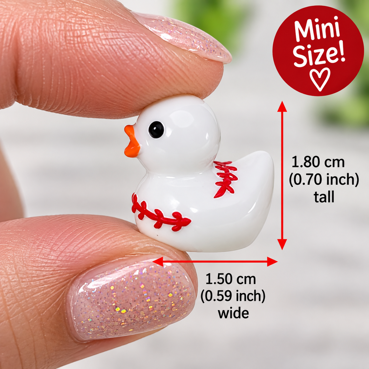 Set of 14, All Around Sports Themed Mini Resin Ducks, Magnetic or Non-Magnetic, Optional Personalized Duck Hiding Tags