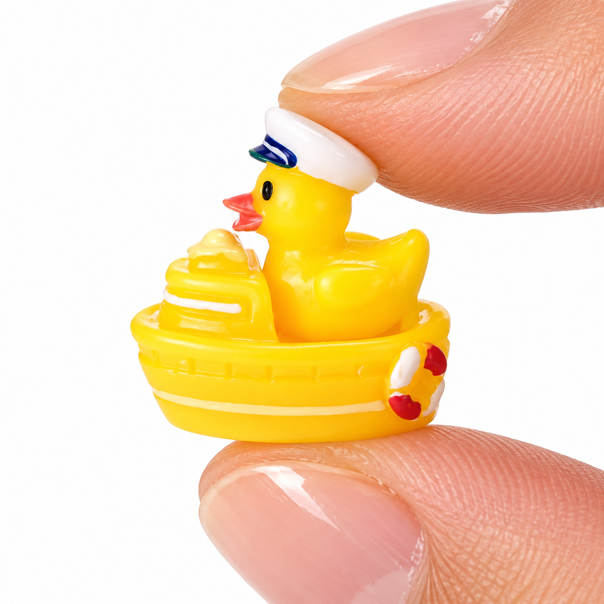 Set of 6, Colorful Sailor Ship Themed Mini Resin Ducks, Magnetic or Non-Magnetic, Optional Personalized Duck Hiding Tags