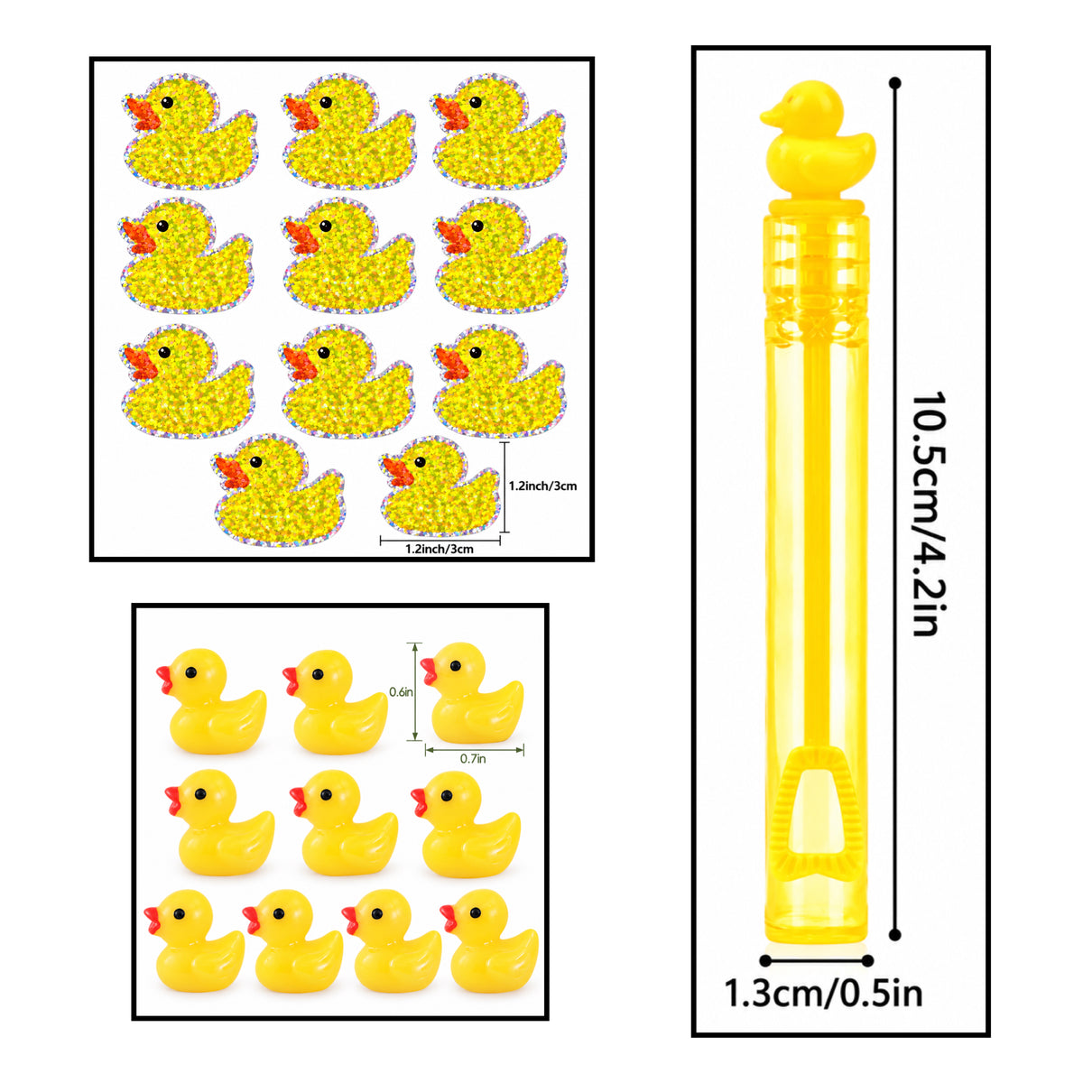 Limited Edition Ducking Awesome Duck Gift Kit, Yellow Rubber Duck Accessories & Jewelry Set