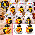 MARIACHI Rubber Duck Gift Set of 6 | 2 Inch Ducks with Organza Bags & Ducked Cards | Ready to Gift & Hide | Duck Exchange Favors