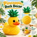 Pineapple 3D Printed Duck, Cute Duck Figurine, Unique Desk Decor, Duck Lover Gift, Collectible Display Decor