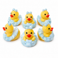 Set of 5, Blue Ballerina Themed Mini Resin Ducks, Magnetic or Non-Magnetic, Optional Personalized Duck Hiding Tags