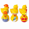 Set of 6, Beach Themed Mini Resin Ducks, Magnetic or Non-Magnetic, Optional Personalized Duck Hiding Tags
