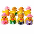 Set of 8, Gardening Fun Themed Mini Resin Ducks, Magnetic or Non-Magnetic, Optional Personalized Duck Hiding Tags