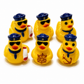Set of 6, Yellow Nautical Sailor Themed Mini Resin Ducks, Magnetic or Non-Magnetic, Optional Personalized Duck Hiding Tags