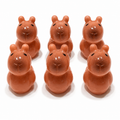 Set of 6, Capybara Themed Mini Resin Ducks, Magnetic or Non-Magnetic, Optional Personalized Duck Hiding Tags