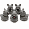 Set of 5, French Bulldog Themed Mini Resin Ducks, Magnetic or Non-Magnetic, Optional Personalized Duck Hiding Tags