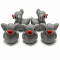 Set of 5, Elephant Themed Mini Resin Ducks, Magnetic or Non-Magnetic, Optional Personalized Duck Hiding Tags