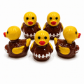 Set of 5, Football Shaped Mini Resin Ducks, Magnetic or Non-Magnetic, Optional Personalized Duck Hiding Tags
