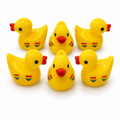 Set of 6, Rainbow Hearts Themed Mini Resin Ducks, Magnetic or Non-Magnetic, Optional Personalized Duck Hiding Tags