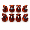 Set of 8, Highland Cow Themed Mini Resin Ducks, Magnetic or Non-Magnetic, Optional Personalized Duck Hiding Tags