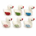 Set of 6, Volleyball Themed Mini Resin Ducks, Magnetic or Non-Magnetic, Optional Personalized Duck Hiding Tags