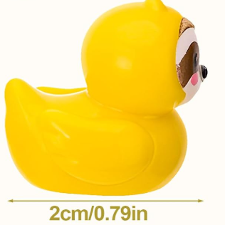 Set of 5, Sloth Costume Themed Mini Resin Ducks, Magnetic or Non-Magnetic, Optional Personalized Duck Hiding Tags (Copy)