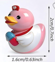 Set of 5, Nurse Themed Mini Resin Ducks, Magnetic or Non-Magnetic, Optional Personalized Duck Hiding Tags