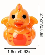 Set of 8, Dinosaur Themed Mini Resin Ducks, Magnetic or Non-Magnetic, Optional Personalized Duck Hiding Tags