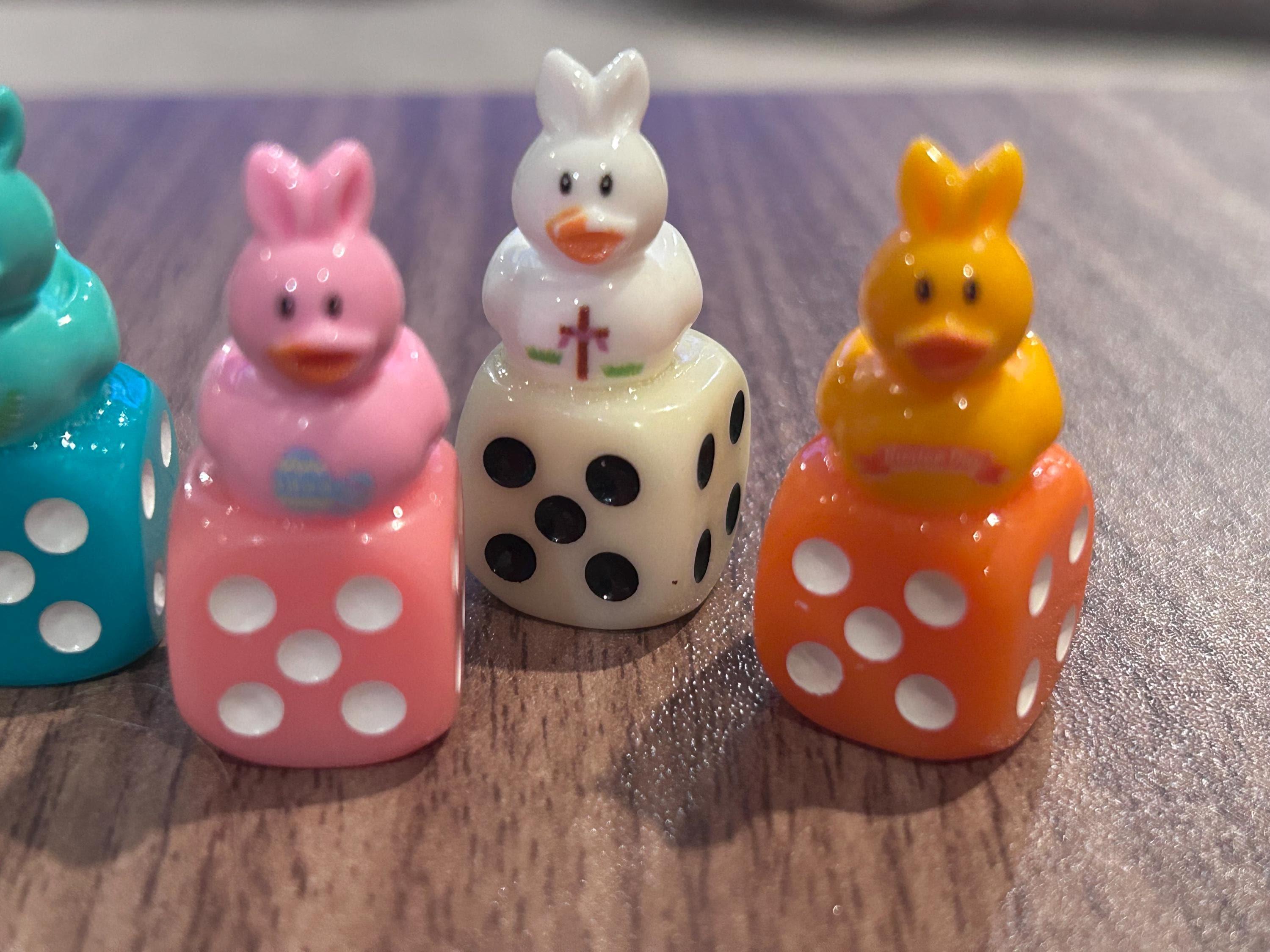 Easter Bunny Dice Set | Faith Inspired, Festive Ducks for Baskets
