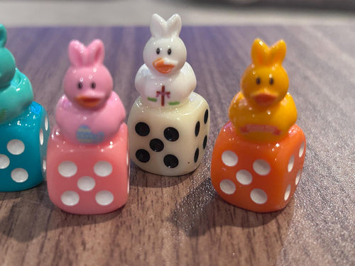 Easter Bunny Dice Set | Faith Inspired, Festive Ducks for Baskets