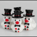 Set of 5, Casino Themed Mini Resin Ducks, Magnetic or Non-Magnetic, Optional Personalized Duck Hiding Tags