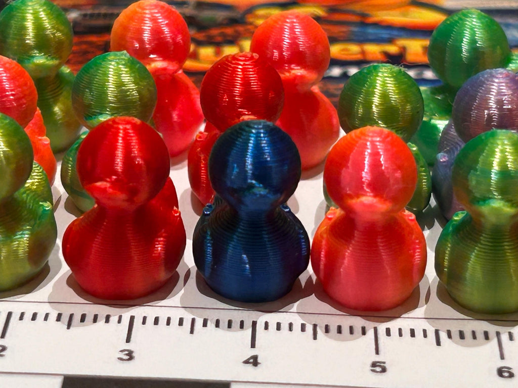 Set of 20, 3D Printed (assorted colors) Themed Mini Resin Ducks, Magnetic or Non-Magnetic, Optional Personalized Duck Hiding Tags