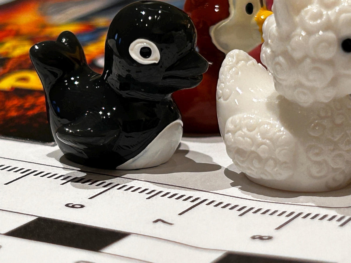 Set of 8, Mixed Animal (Set 2) Themed Mini Resin Ducks, Magnetic or Non-Magnetic, Optional Personalized Duck Hiding Tags