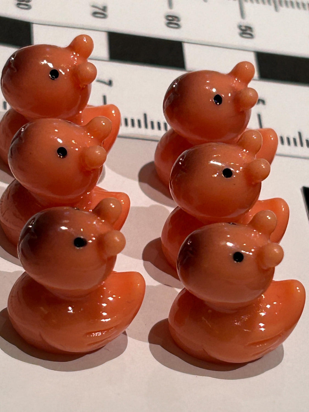 Set of 6, Capybara Themed Mini Resin Ducks, Magnetic or Non-Magnetic, Optional Personalized Duck Hiding Tags