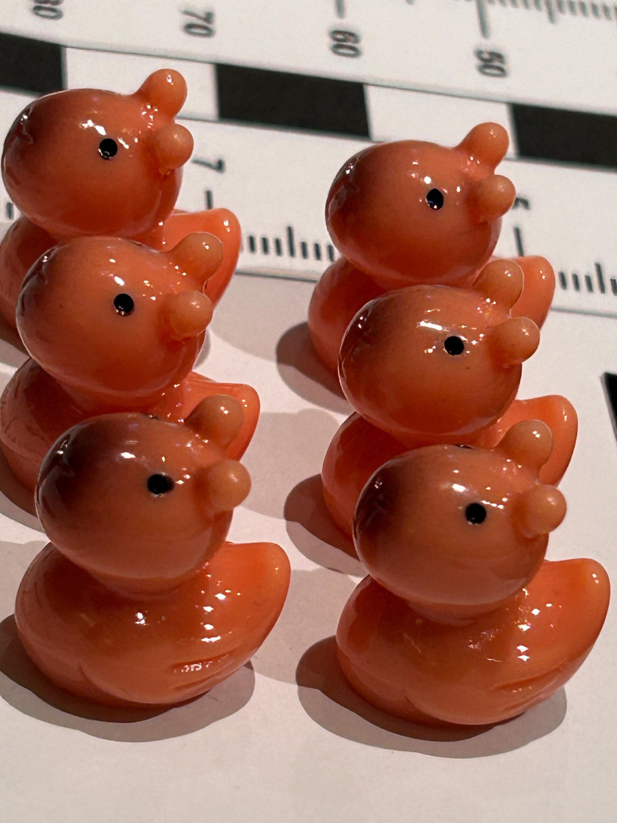 Set of 6, Capybara Themed Mini Resin Ducks, Magnetic or Non-Magnetic, Optional Personalized Duck Hiding Tags