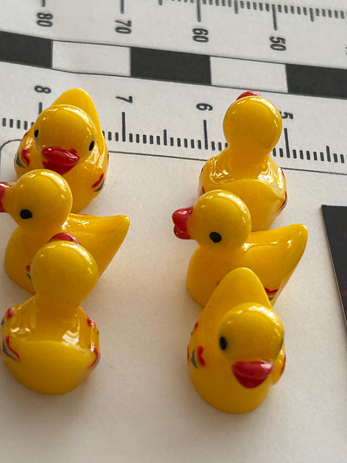 Set of 6, Rainbow Hearts Themed Mini Resin Ducks, Magnetic or Non-Magnetic, Optional Personalized Duck Hiding Tags