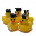 Set of 5, Graduation Themed Mini Resin Ducks, Magnetic or Non-Magnetic, Optional Personalized Duck Hiding Tags