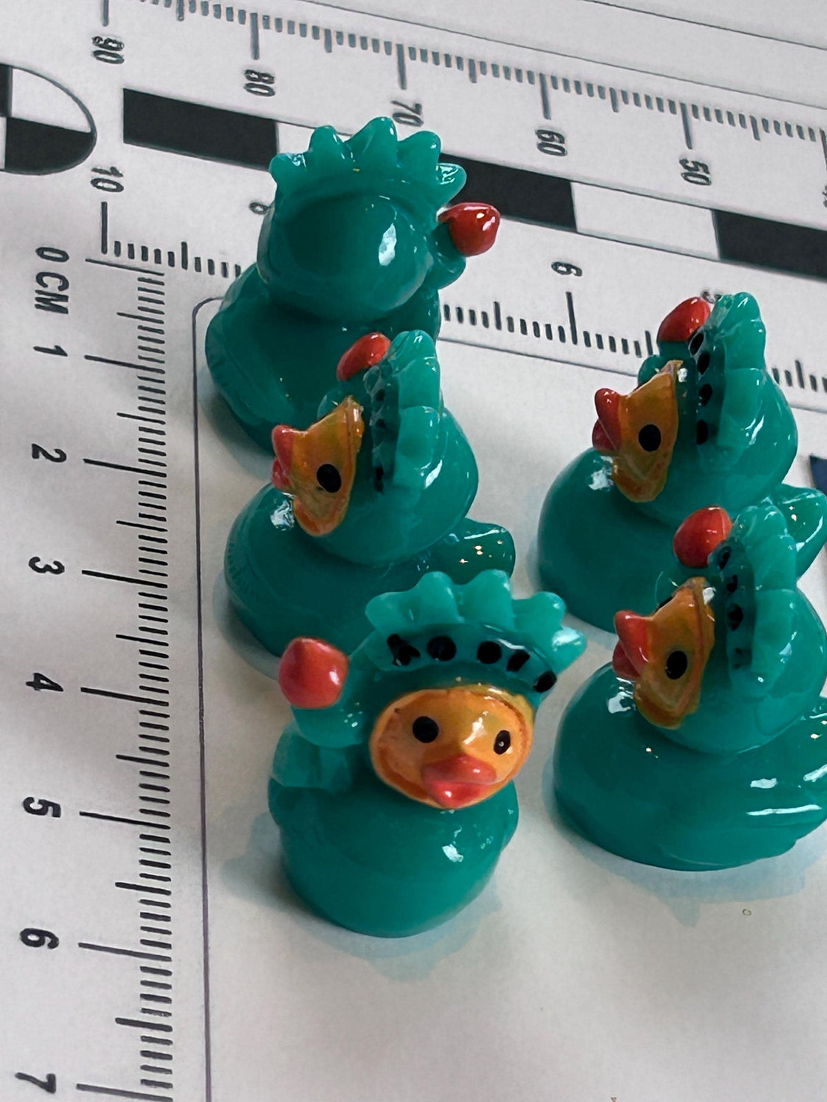 Set of 5, Statue of Liberty Themed Mini Resin Ducks, Magnetic or Non-Magnetic, Optional Personalized Duck Hiding Tags