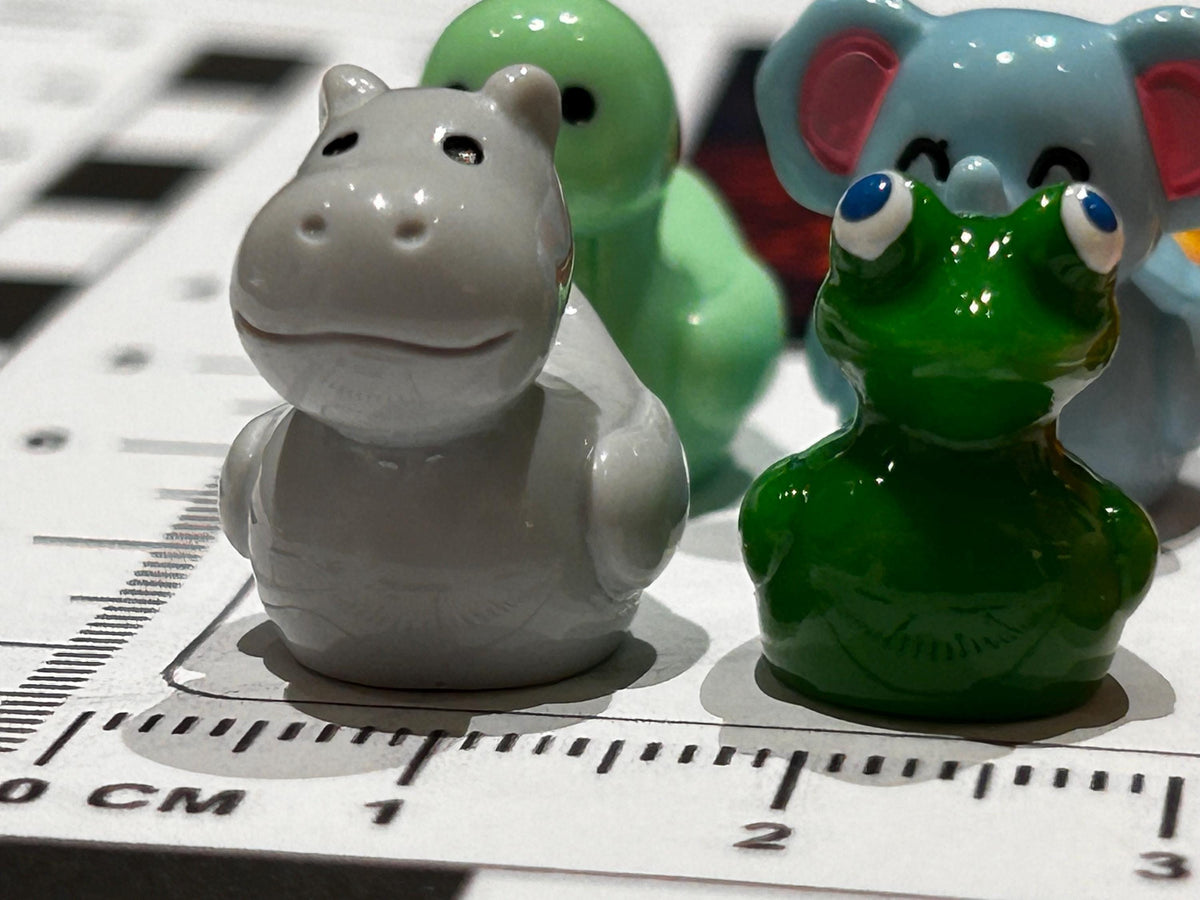 Set of 8, Mixed Animal (Set 3) Themed Mini Resin Ducks, Magnetic or Non-Magnetic, Optional Personalized Duck Hiding Tags