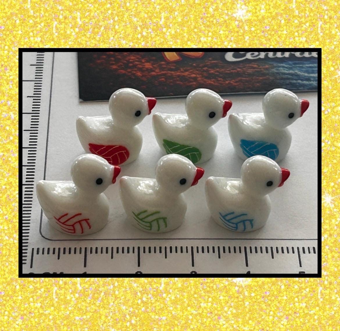 Set of 6, Volleyball Themed Mini Resin Ducks, Magnetic or Non-Magnetic, Optional Personalized Duck Hiding Tags