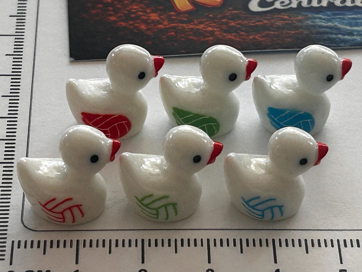 Set of 6, Volleyball Themed Mini Resin Ducks, Magnetic or Non-Magnetic, Optional Personalized Duck Hiding Tags